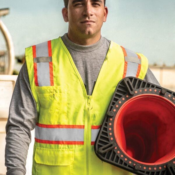 Unisex Ultra-Cool™ Solid Front Vest with Mesh Back Thumbnail